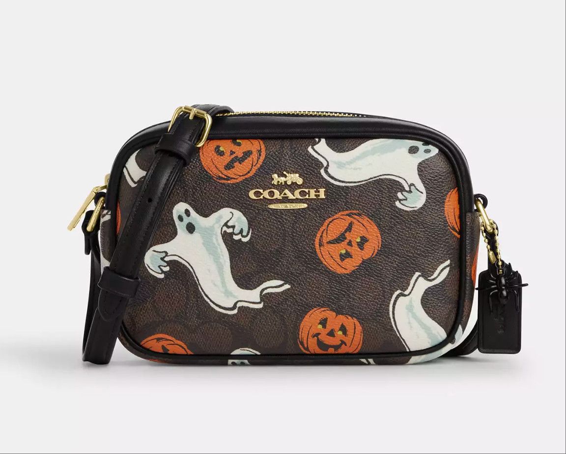 Coach Mini Jamie Camera Bag In Signature Canvas With Halloween Size ONE SIZE - 8 Thumbnail