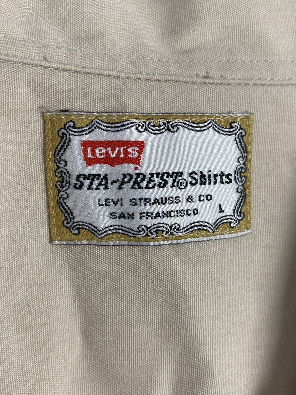 Levi's 1990's Vintage Levi's Sta Prest Shirt Size US L / EU 52-54 / 3 - 8 Thumbnail