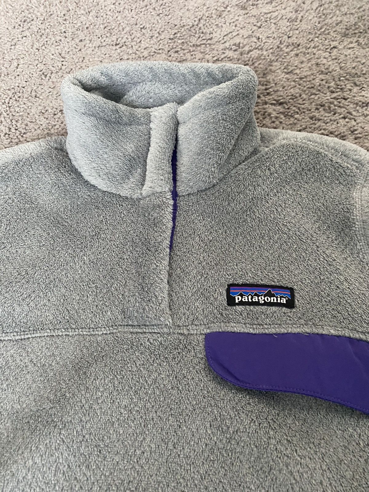 Patagonia × Vintage Vintage Patagonia Synchilla Fleece Jacket Snap T Pullover Size M / US 6-8 / IT 42-44 - 4 Thumbnail