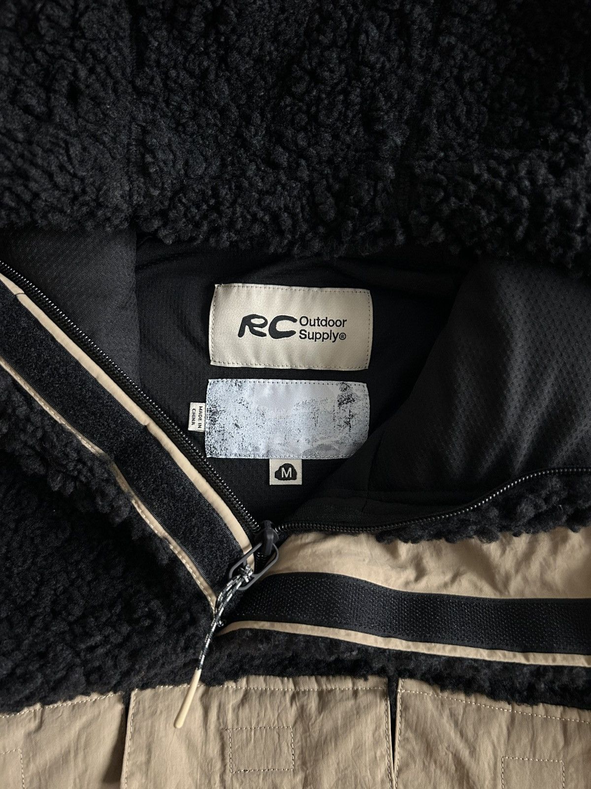 Reese Cooper Reese Cooper Sherpa Fleece Anorak Hood Outdoor Supply Black Size US M / EU 48-50 / 2 - 8 Thumbnail