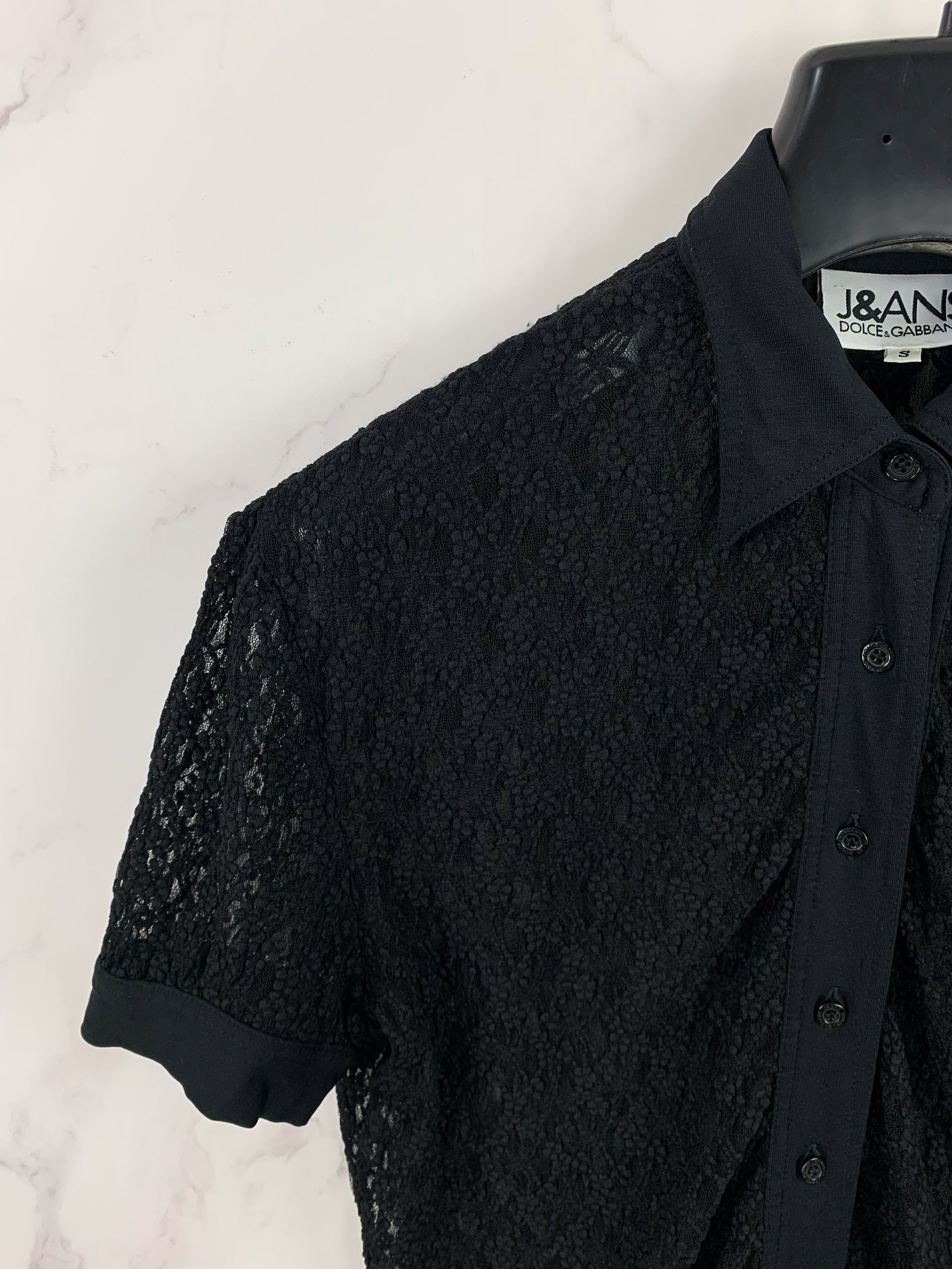 Dolce & Gabbana Vintage Dolce Gabbana Crochet Button Shirt Size S Size S / US 4 / IT 40 - 3 Thumbnail