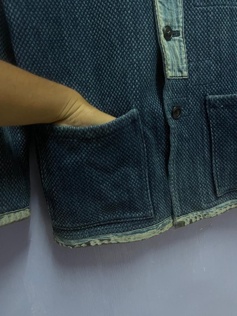 Blue Blue Japan BLUE BLUE JAPAN Honai Pure Indigo Sashiko Oriental Jacket Size US M / EU 48-50 / 2 - 5 Thumbnail