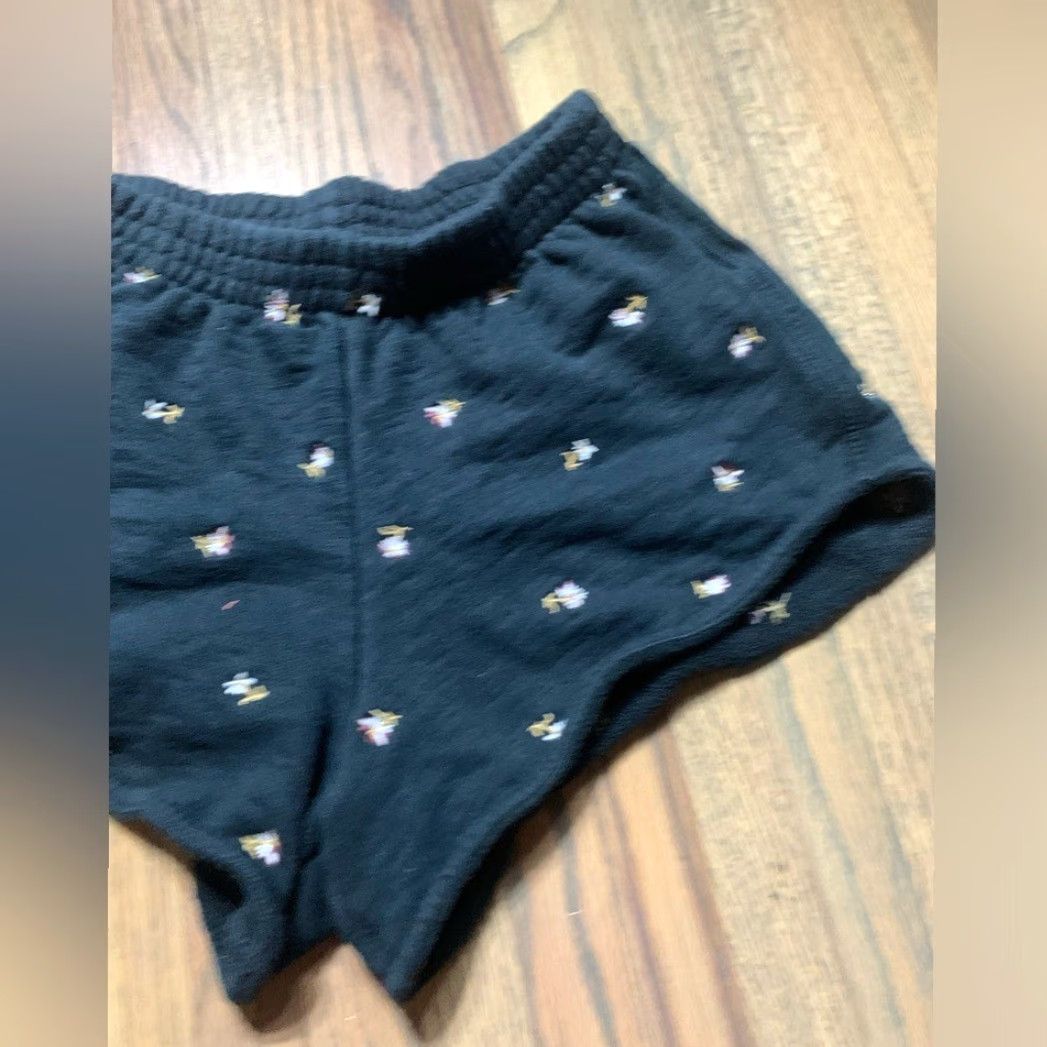 Madewell Madewell xxs lounge shorts embroidered floral Women 2XS Black Boyfriend Regular Size Regular Size 24" / US 00 / IT 34 - 3 Thumbnail