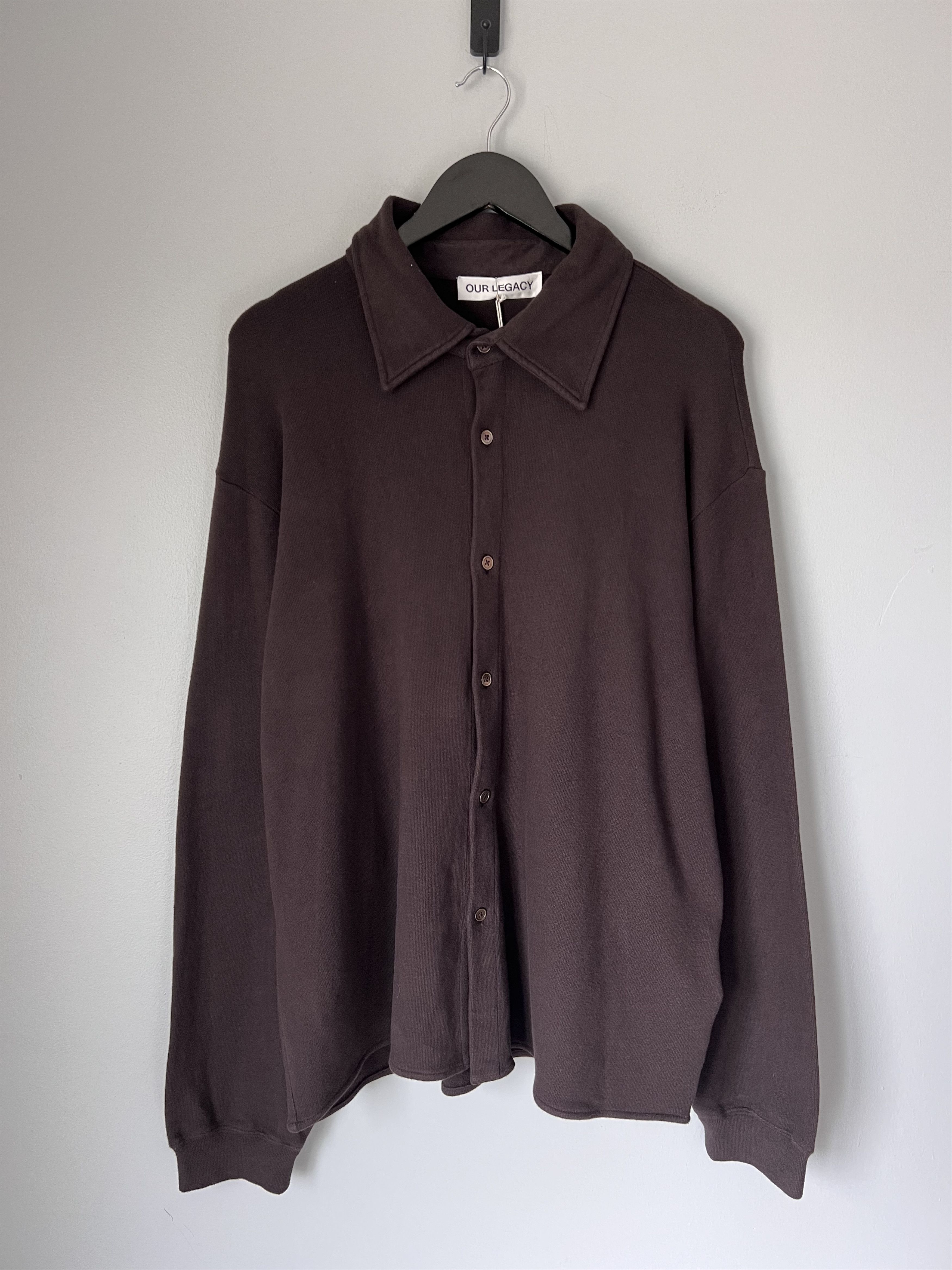 Our Legacy Our Legacy Recovery Button Up Shirt in Brown Fuzzy Fleece Size US L / EU 52-54 / 3 - 1 Thumbnail
