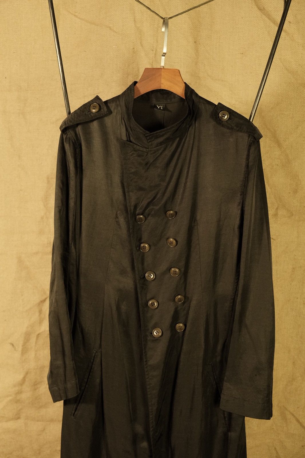 Yohji Yamamoto 2000s Y’s Yohji Yamamoto Military Linen Long Coat Size M / US 6-8 / IT 42-44 - 1 Thumbnail
