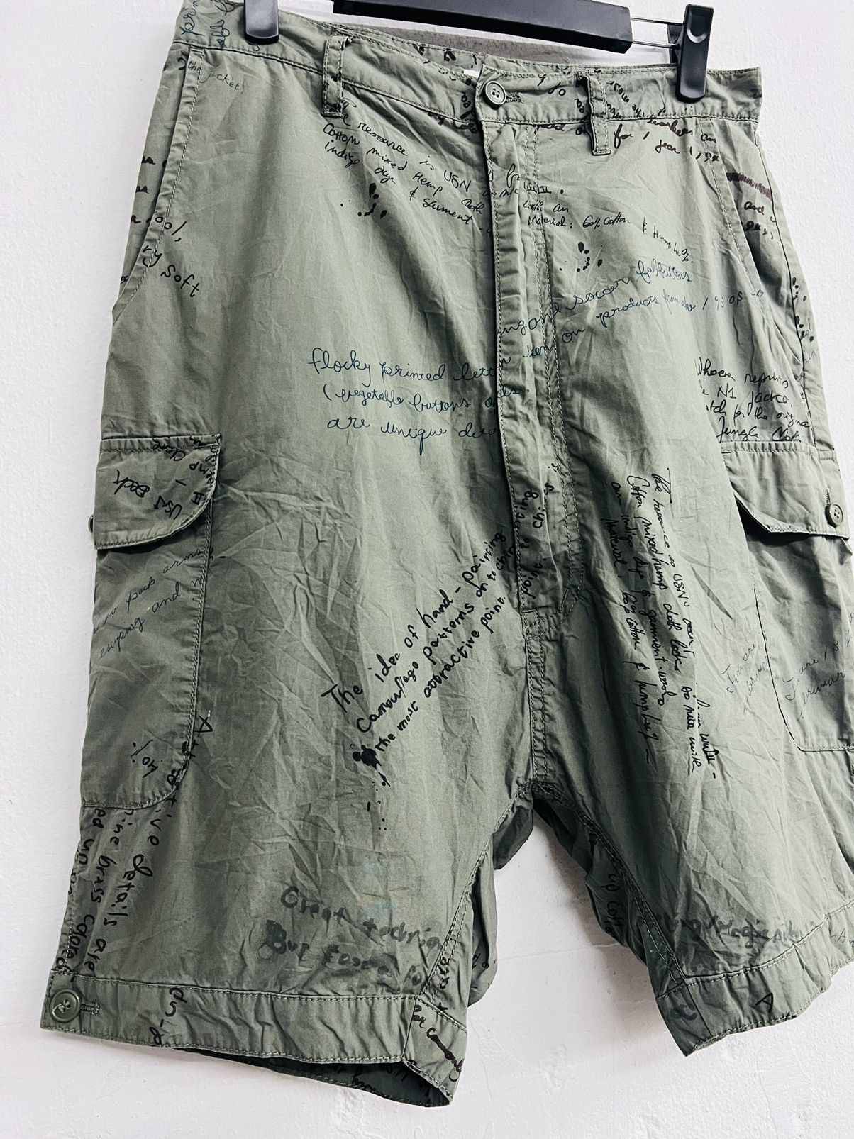Issey Miyake RARE OG VINTAGE NE-NET ISSEY MIYAKE MILITARY CARGO SHORT Size US 30 / EU 46 - 3 Thumbnail