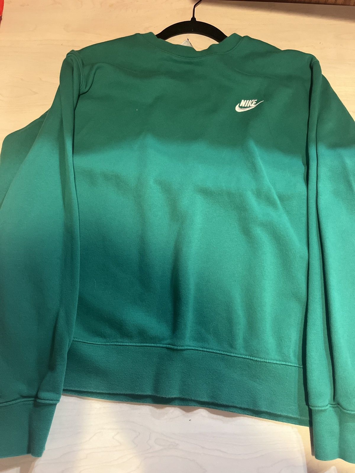Nike Green Nike Crewneck Size US L / EU 52-54 / 3 - 1 Thumbnail