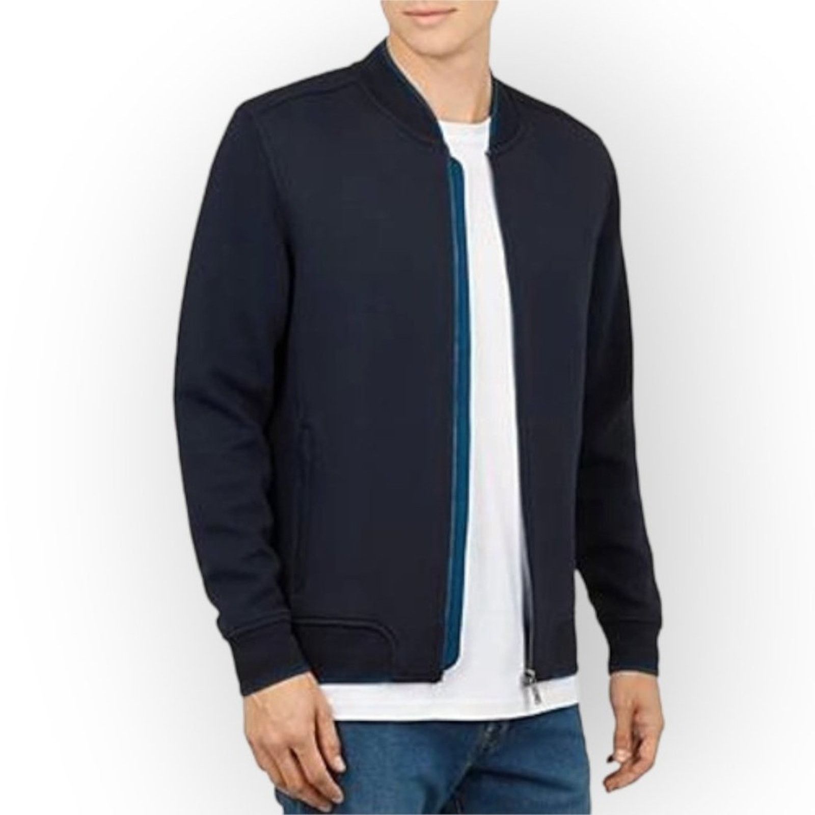 Ted Baker Ted Baker Holla Bomber Jacket Navy Fleece Size S Size US S / EU 44-46 / 1 - 3 Thumbnail