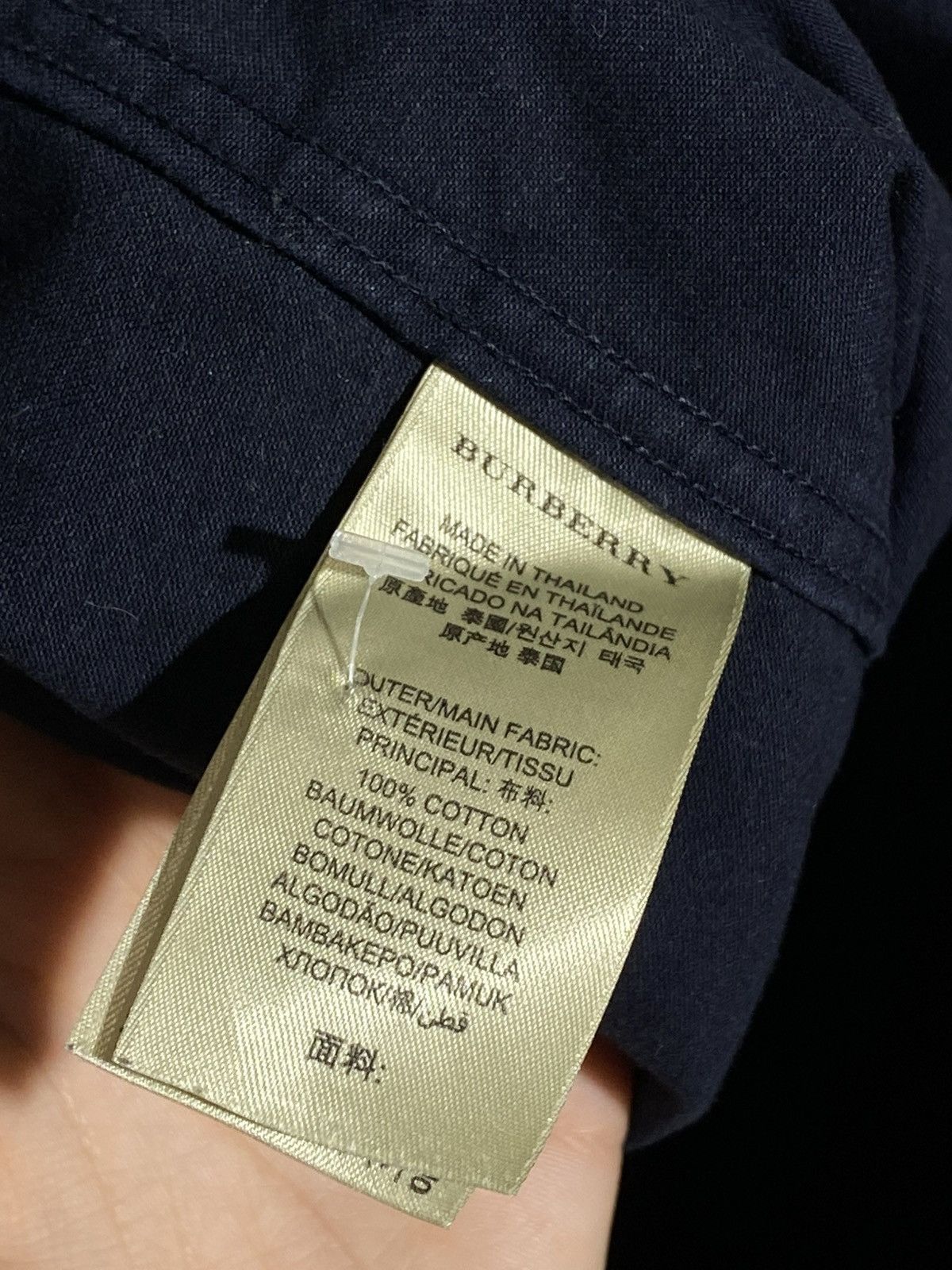 Burberry Burberry Brit Pockets Button Up Shirt Midnight Blue Size US L / EU 52-54 / 3 - 12 Thumbnail