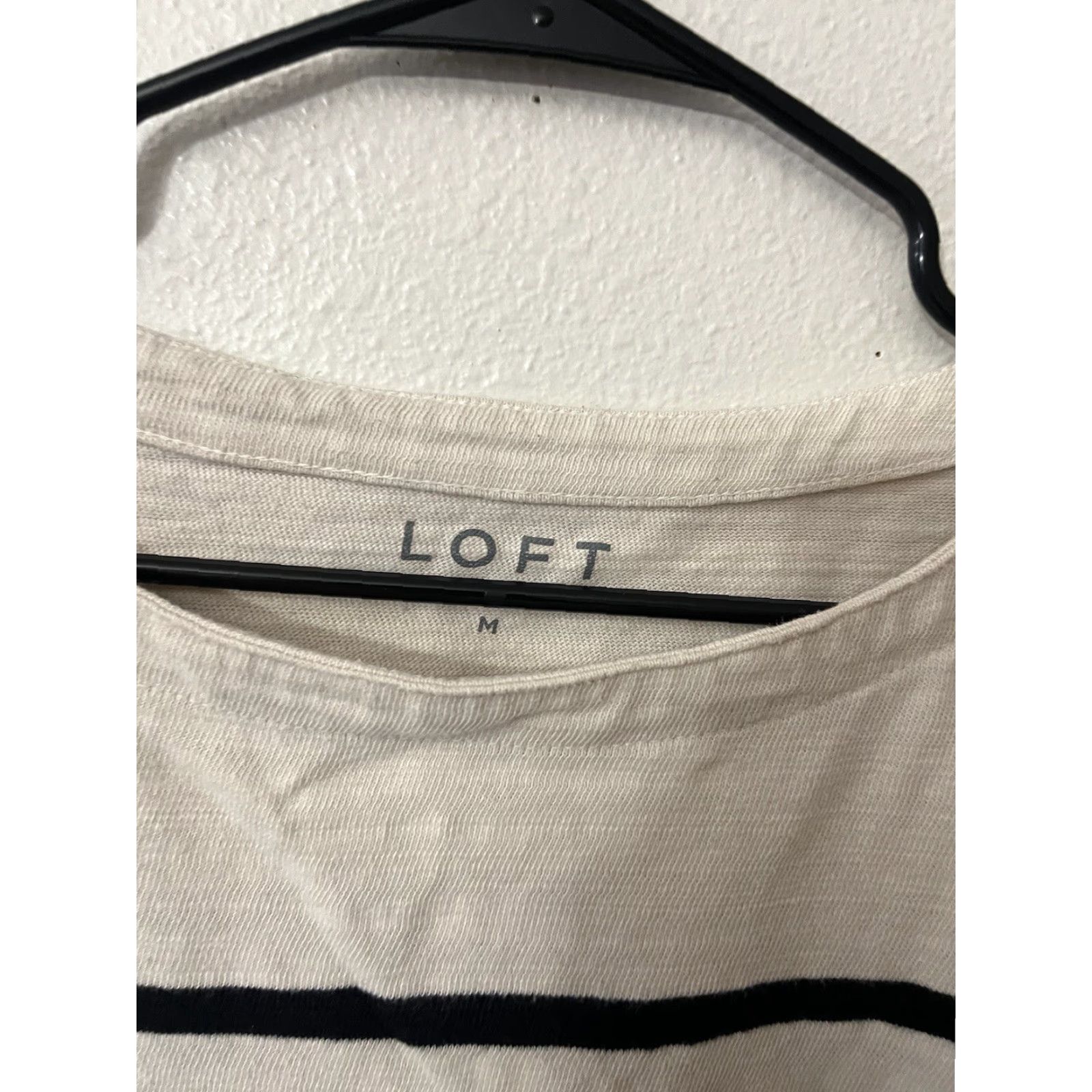 Loft LOFT Womens Sweater Medium Striped Boat Neck Long Sleeve Casual Pullover Multicolor Classic Size M / US 6-8 / IT 42-44 - 3 Thumbnail