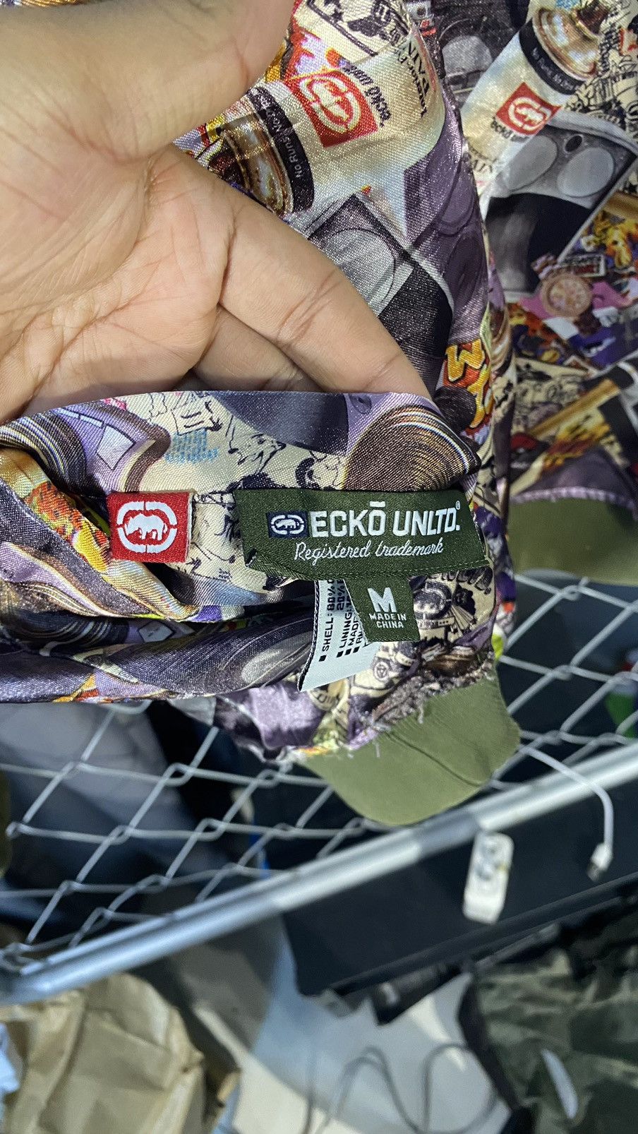Ecko Unltd. VINTAGE y2k ECKO UNLTD HOODIE REVERSIBLE AOP MEDIUM Size US M / EU 48-50 / 2 - 18 Thumbnail