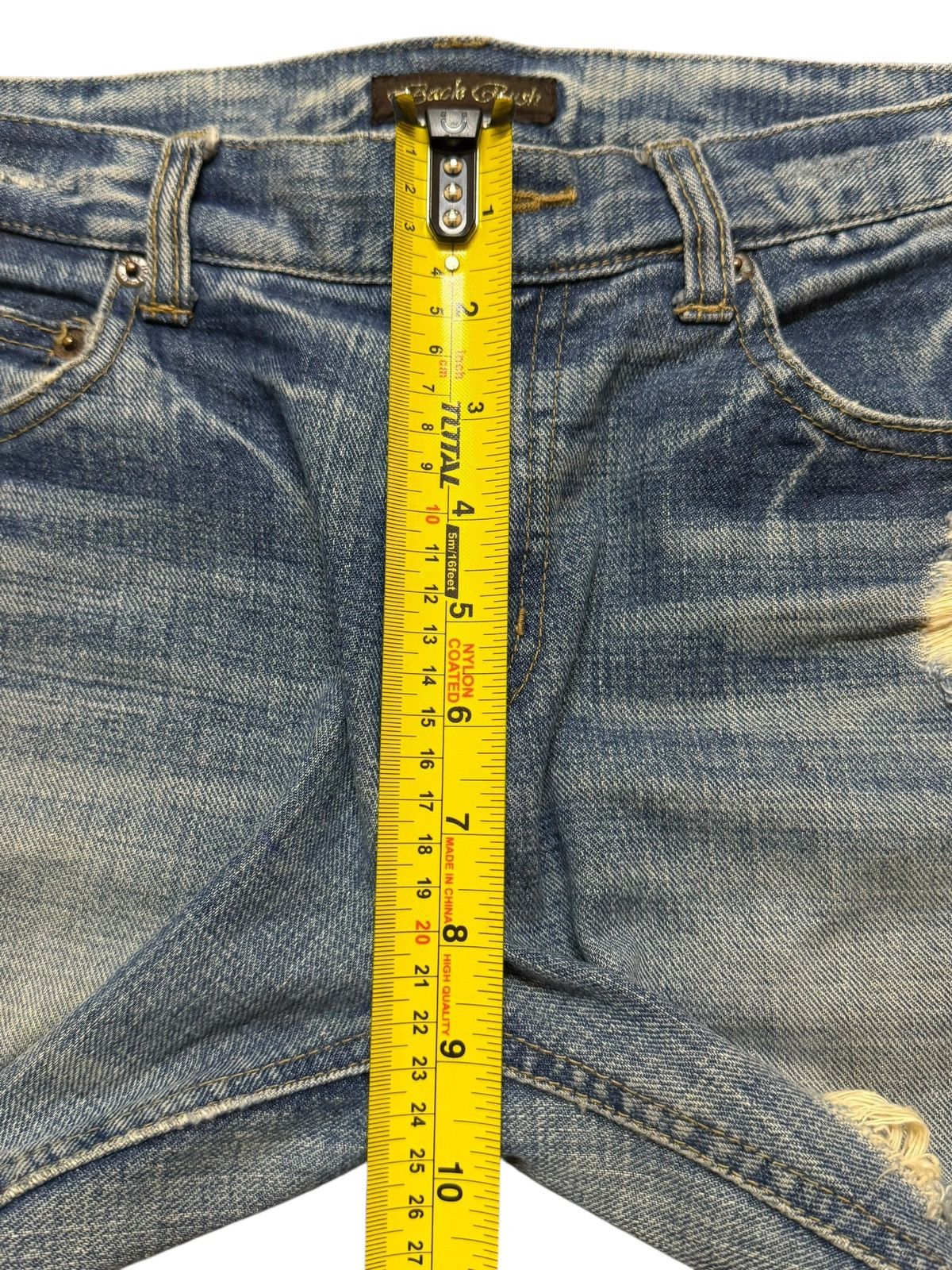 Hysteric Glamour Vintage Y2K Japanese Brand Blue Faded Wash Distressed Flare Size US 28 / EU 44 - 13 Thumbnail