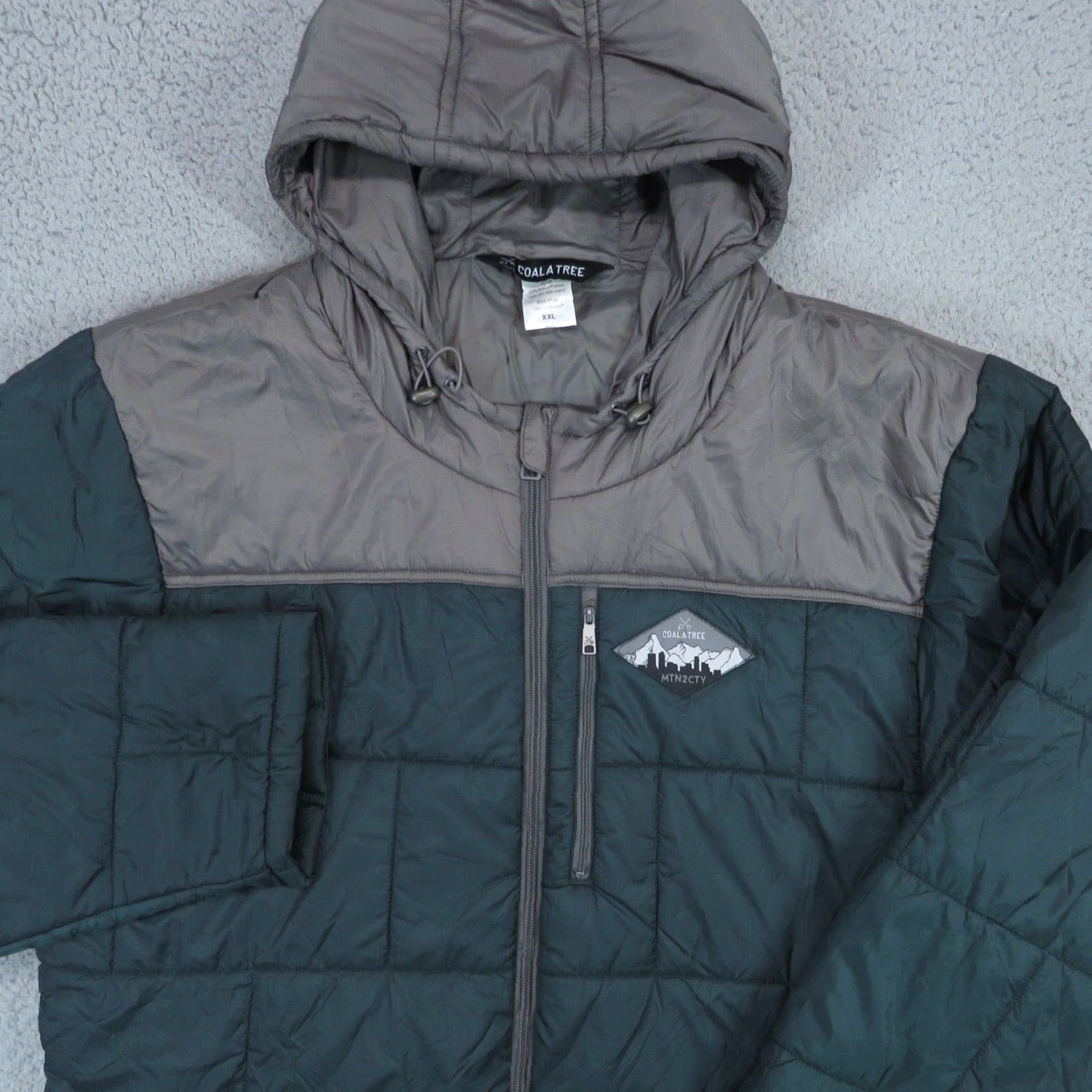 Vintage VINTAGE Coalatree Jacket Mens 2XL Gray Green Puffer Insulated Quilted Camping Adventure Size US XXL / EU 58 / 5 - 2 Thumbnail