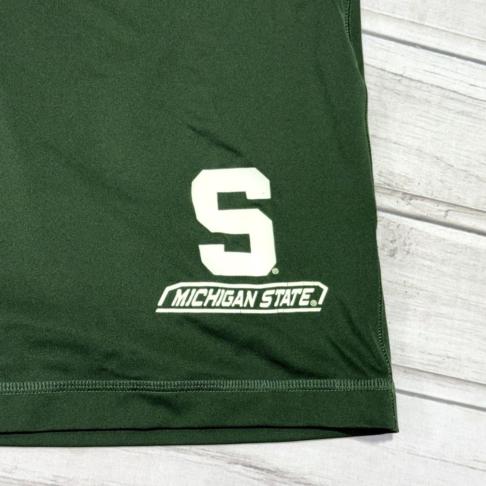 Under Armour Under Armour Michigan State Spartans Shorts Mens XL Green Athletic Gym Size US 36 / EU 52 - 2 Thumbnail