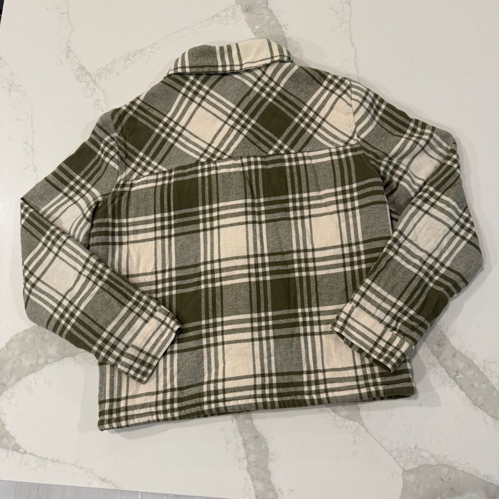 Lucky Brand Lucky Brand Plaid Sherpa Flannel Shirt Jacket Womens Small Size S / US 4 / IT 40 - 7 Thumbnail
