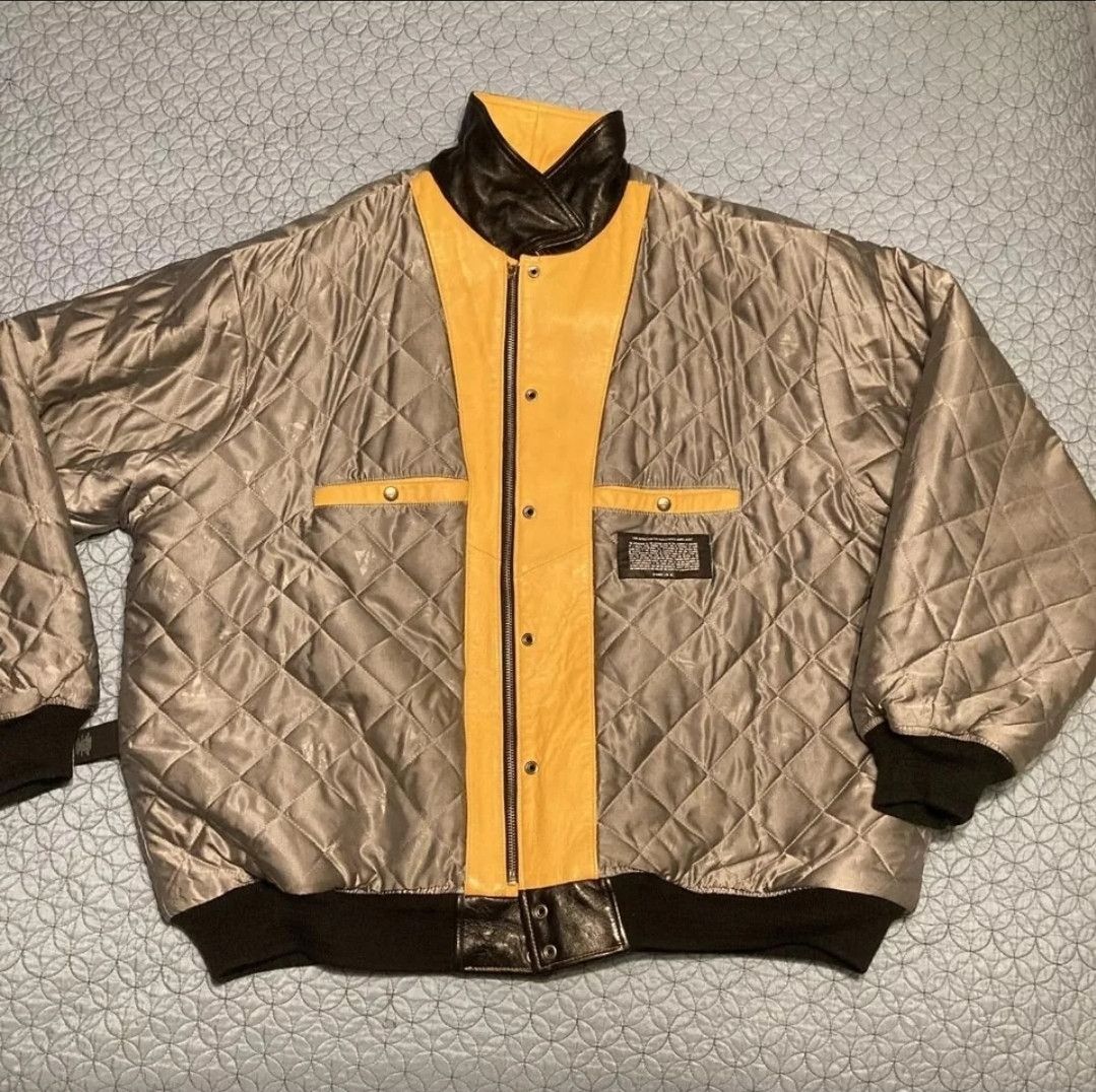 Avirex Rare Vintage Avirex Black Leather Racing Bomber 4XL Size US XXL / EU 58 / 5 - 5 Thumbnail