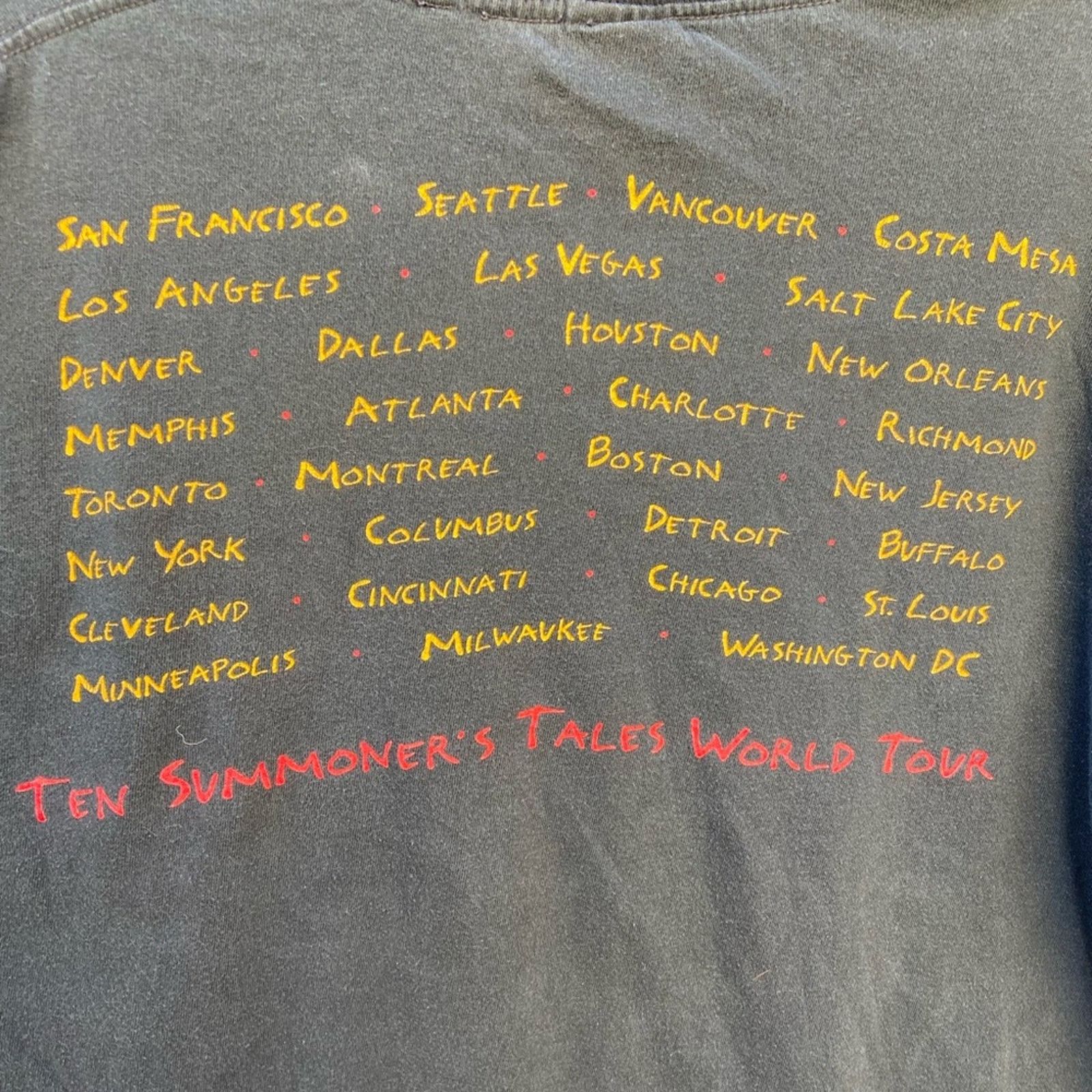Vintage VTG Sting Ten Summoner’s Tales T Shirt- Rare! 1993 Size US XL / EU 56 / 4 - 3 Thumbnail