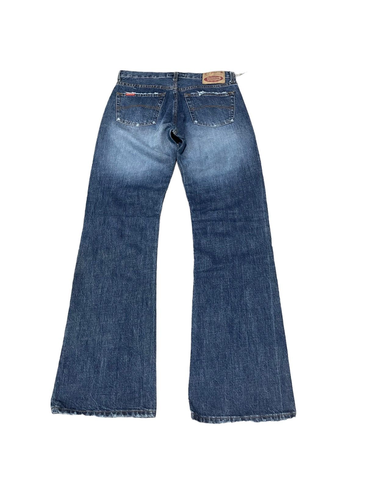 Japanese Brand Rare ! Vintage Acquaverde Traditional Flared Denim Jeans Size US 28 / EU 44 - 4 Thumbnail