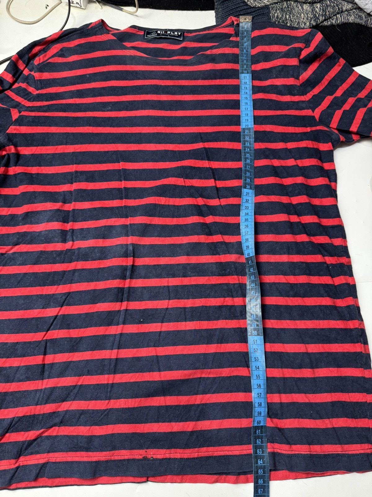 If Six Was Nine Japanese Striped Long Sleeve NII Play Size US L / EU 52-54 / 3 - 5 Thumbnail