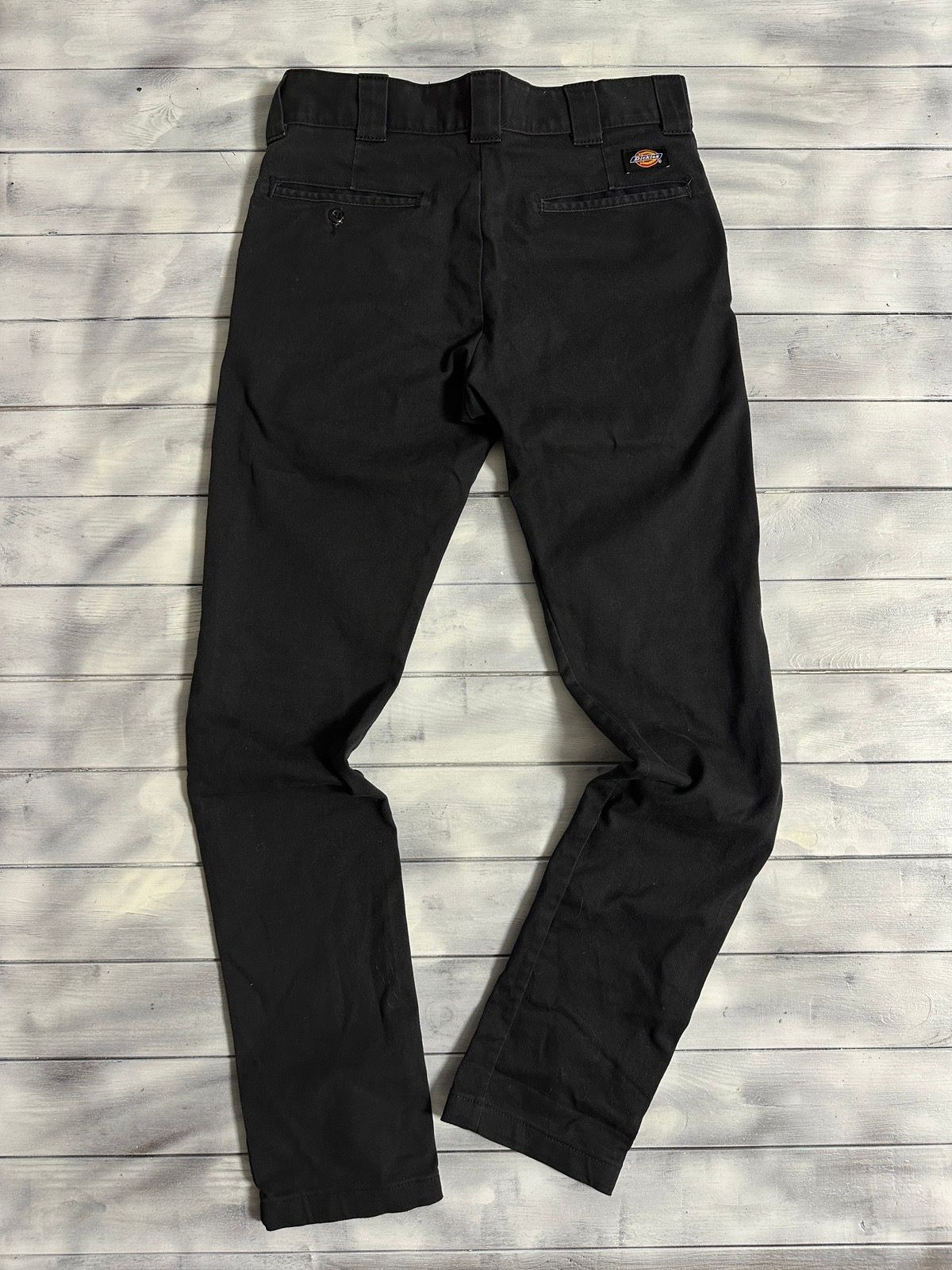 Pre-owned Dickies X Vintage Pants Dickies Minimalist Work Slim Skinny In Black