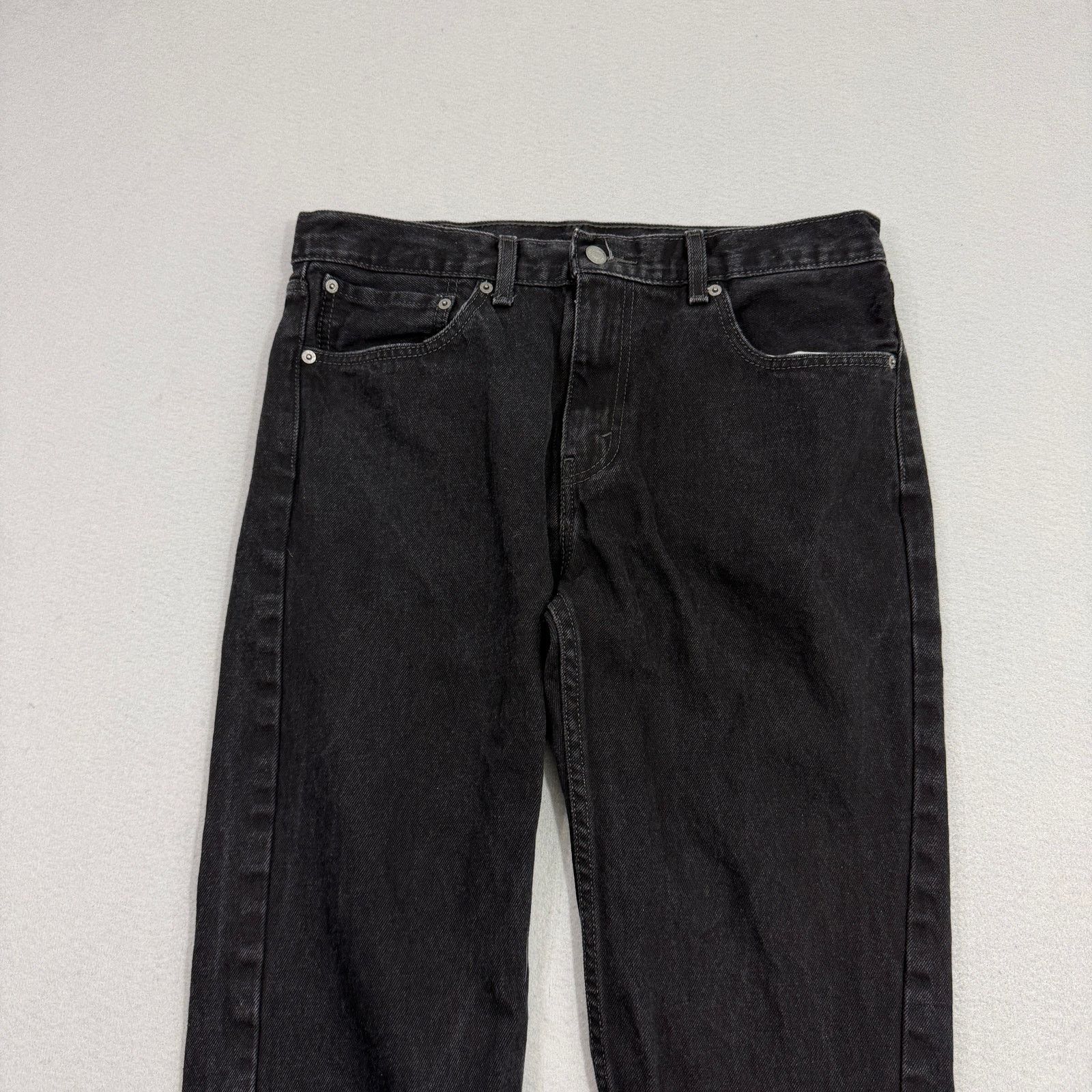 Levi's Levis 505 Regular Fit Jeans Men's 34x29 Black Zip Straight Size US 34 / EU 50 - 2 Thumbnail