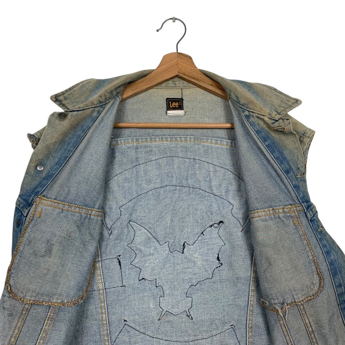 Lee Vintage 80s Lee Biker Denim Vest Size US M / EU 48-50 / 2 - 12 Thumbnail