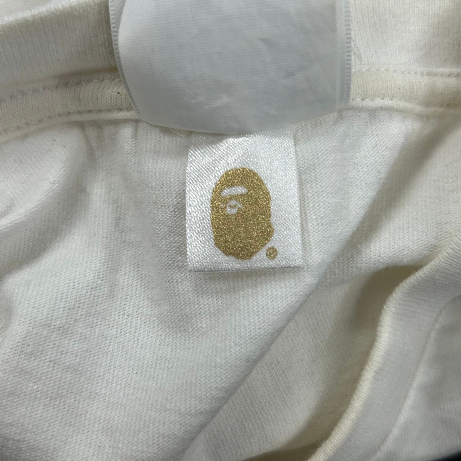 Bape BAPE A Bathing Ape Camo College Milo Tee White/Green size XL Size US XL / EU 56 / 4 - 4 Thumbnail