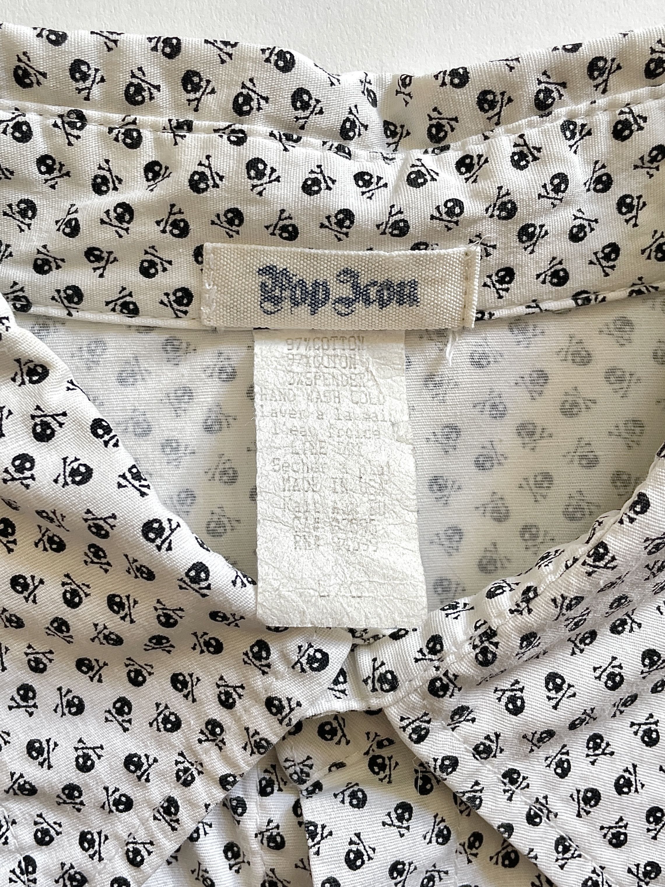 Vintage 1990s Pop Icon Skull AOP Shirt Size US L / EU 52-54 / 3 - 4 Thumbnail