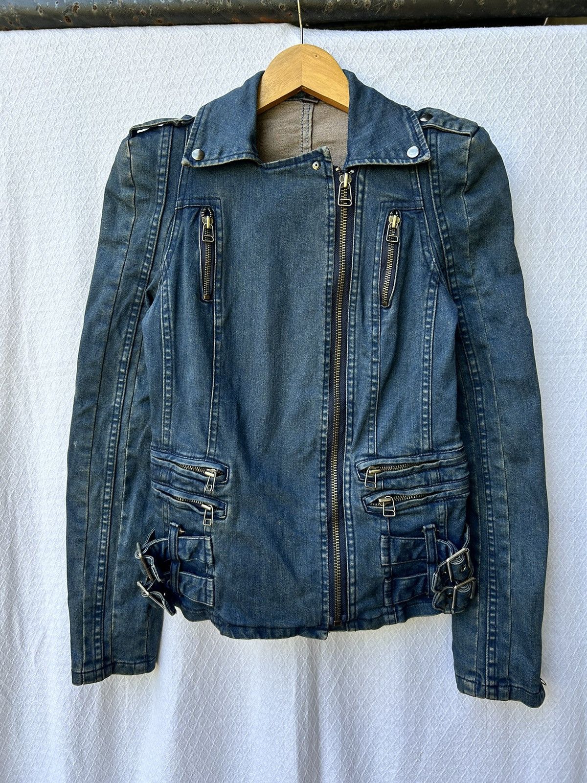 Japanese Brand Japanese zen denim jacket archives multizip Ifsix lgb styled Size US M / EU 48-50 / 2 - 1 Thumbnail