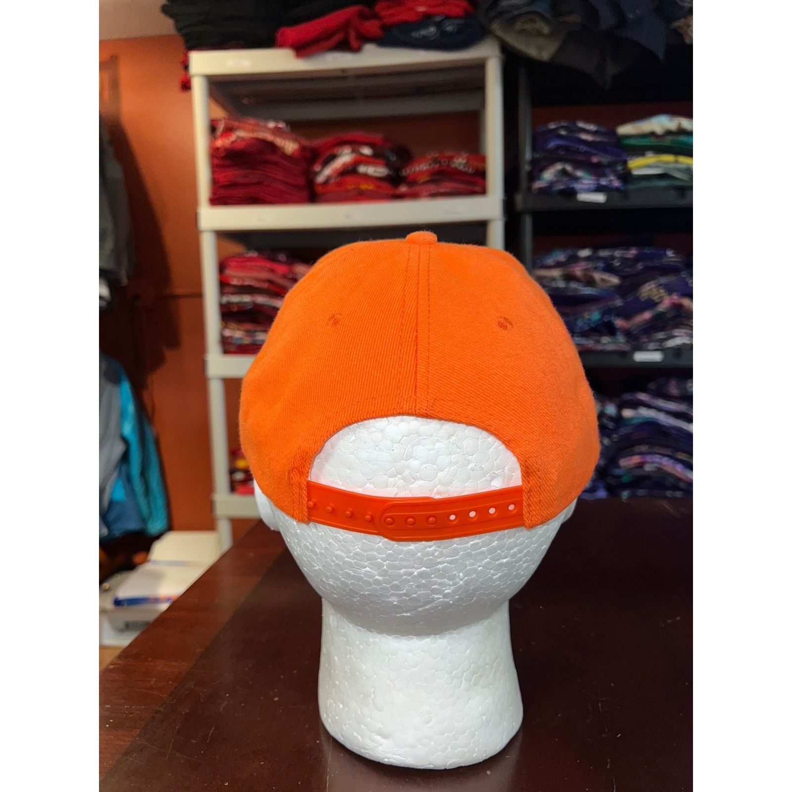 Vintage PPF Hat Plastic Pipe Fabrication Orange Camo Cap Headwear Size ONE SIZE - 4 Thumbnail