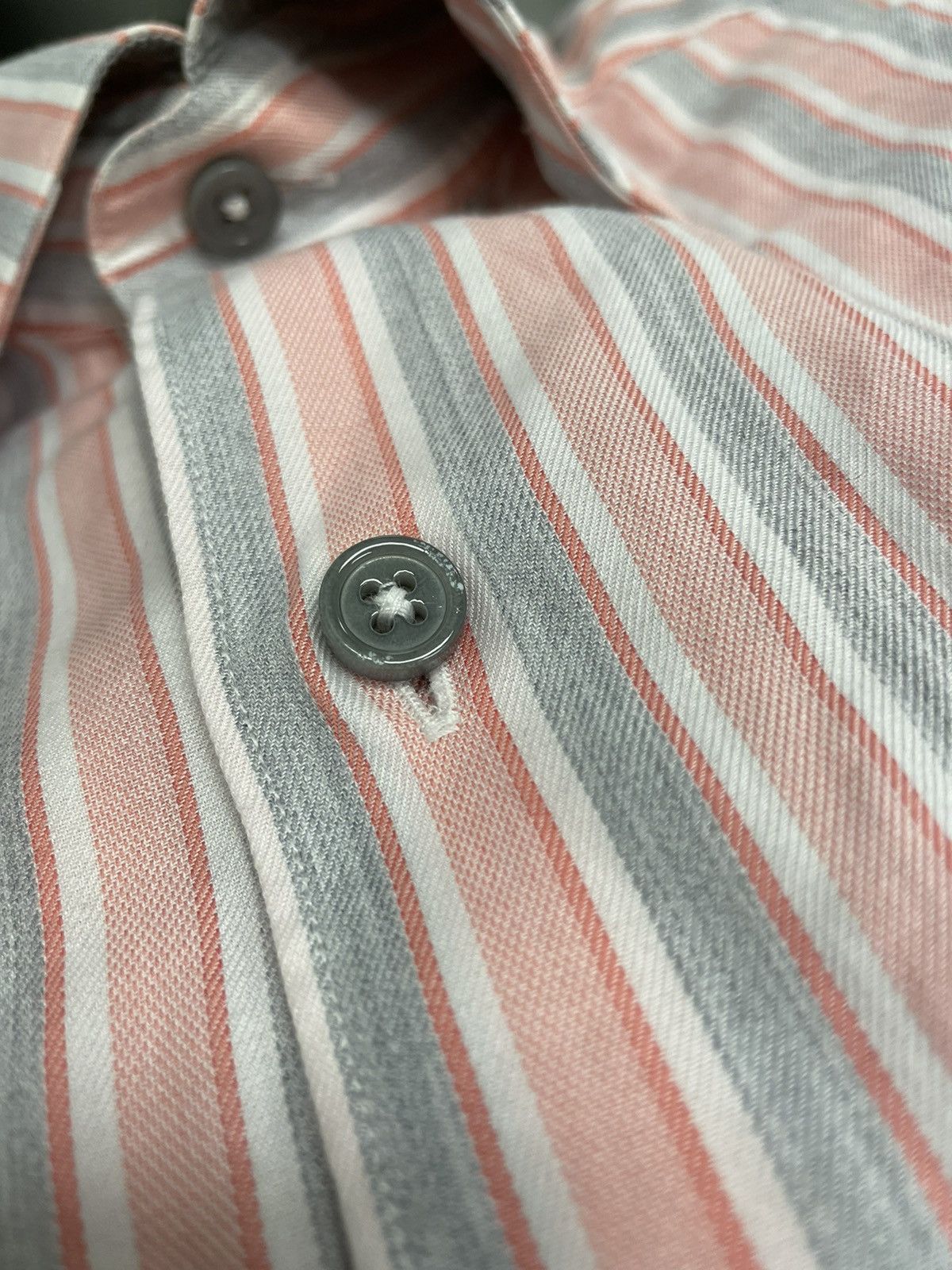 Ermenegildo Zegna × Vintage Vintage Bold Stripe Shirt Size US S / EU 44-46 / 1 - 8 Thumbnail