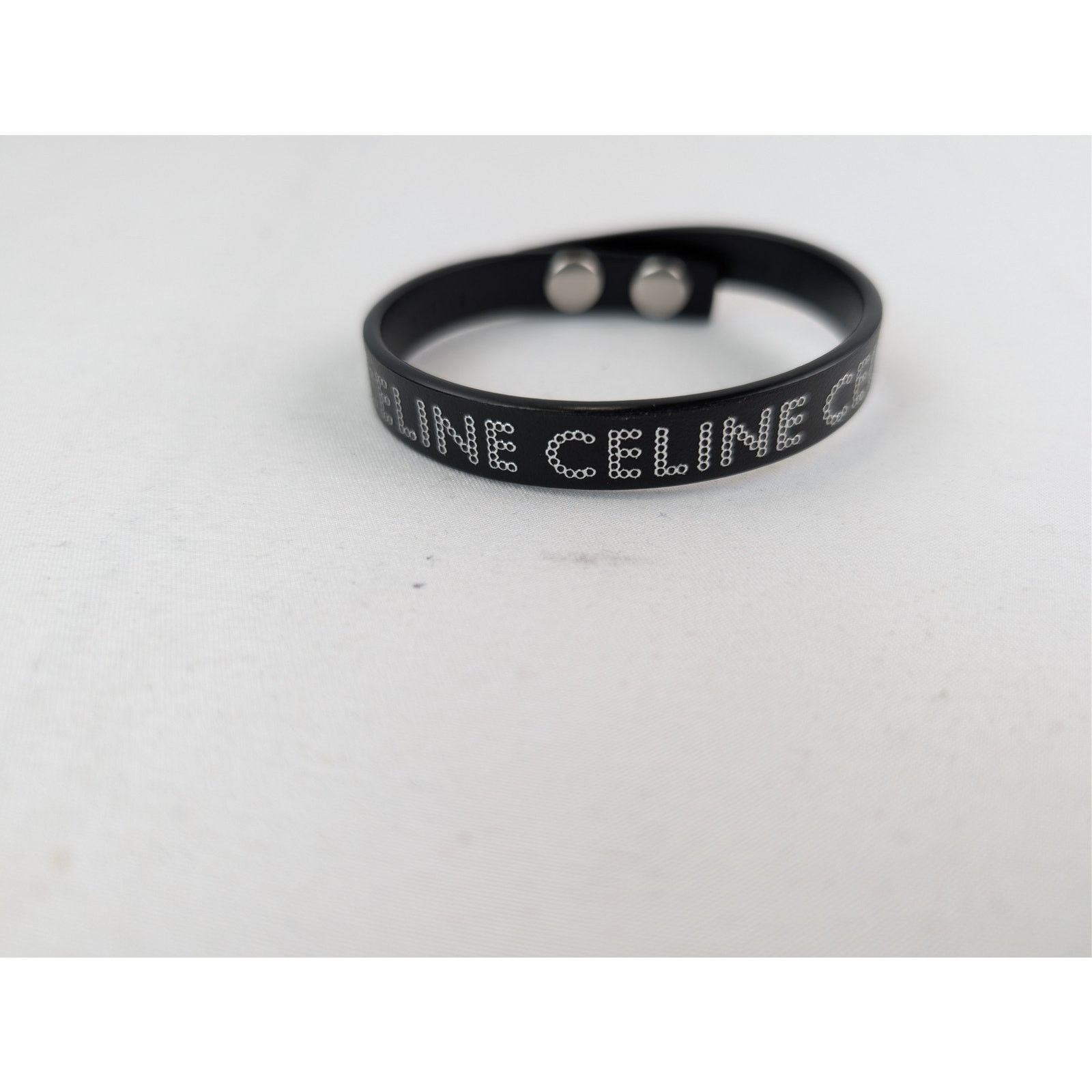 Celine o1rshd1 Size: OS / Monochroms Studs Bracelet in Calfskin Size ONE SIZE - 3 Thumbnail