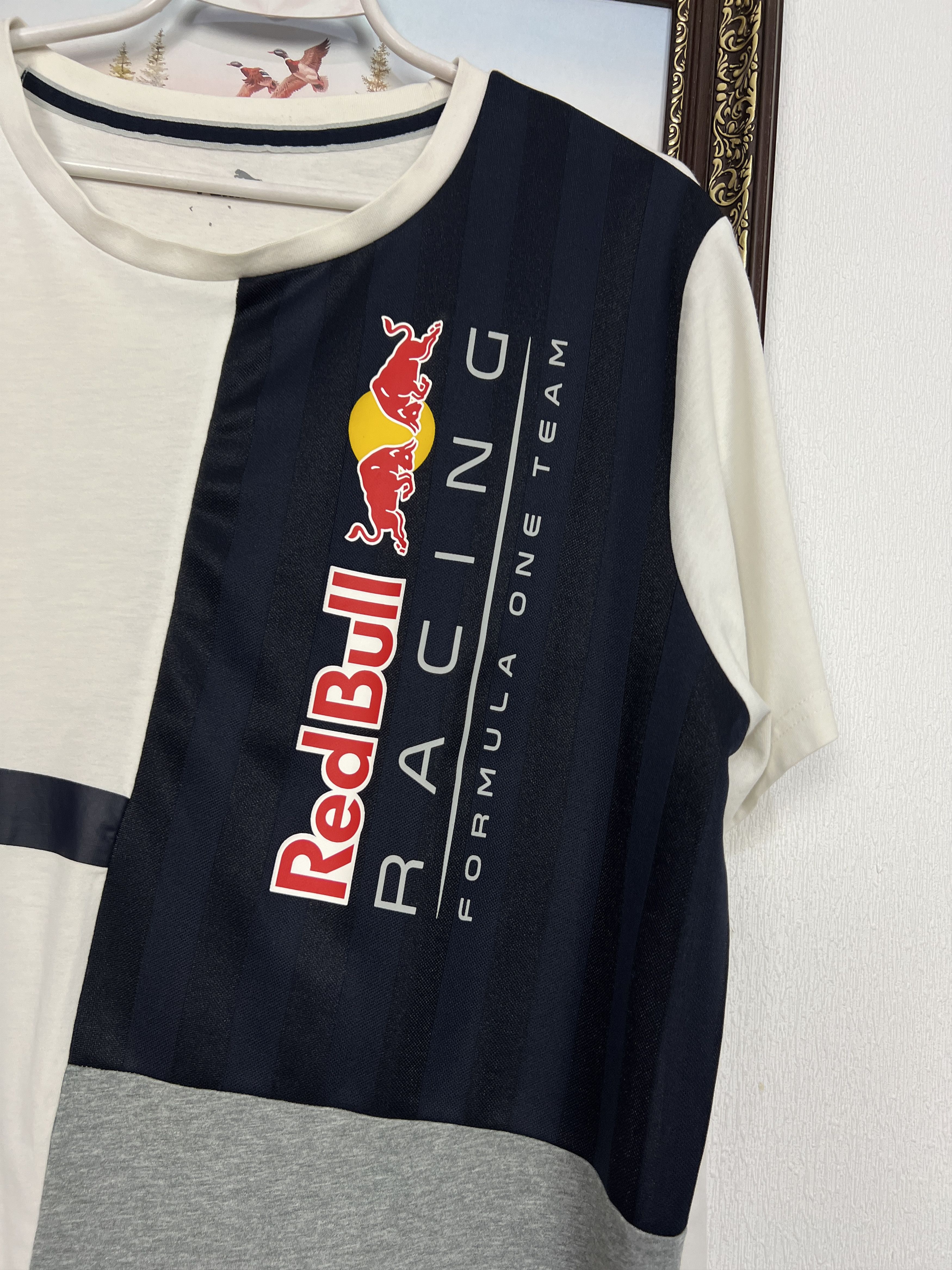 Puma Red Bull Racing Shirt Over Print Spell Out Jersey Trikot Size US XL / EU 56 / 4 - 3 Thumbnail