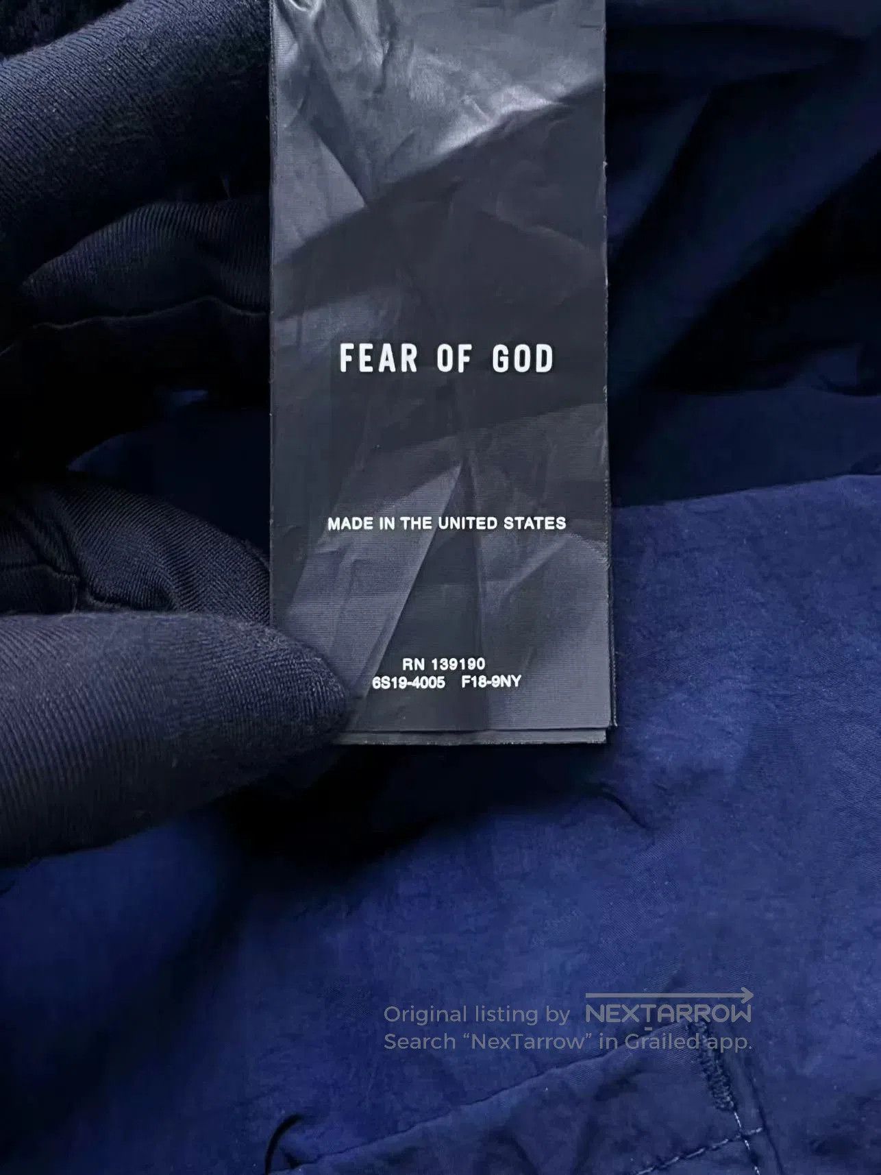 Fear of God fear of god navy logo nylon shorts. Size US 32 / EU 48 - 5 Thumbnail