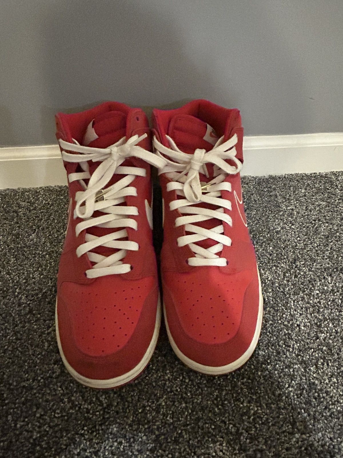 Nike Nike Dunk High First Use Red Size US 12 / EU 45 - 5 Thumbnail