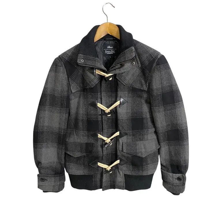 Japanese Brand Beno Plaid Duffle coat Size US M / EU 48-50 / 2 - 1 Thumbnail
