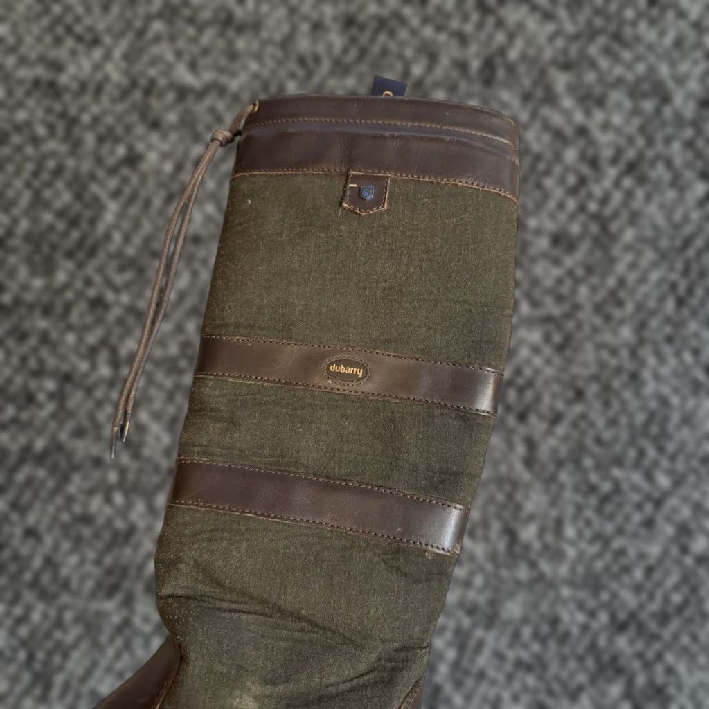 Vintage VINTAGE Dubarry Galway Women’s Boot Knee High Pull On Leather Black UK6 EU39 US8 Ireland" Size US 6 / IT 36 - 1 Thumbnail
