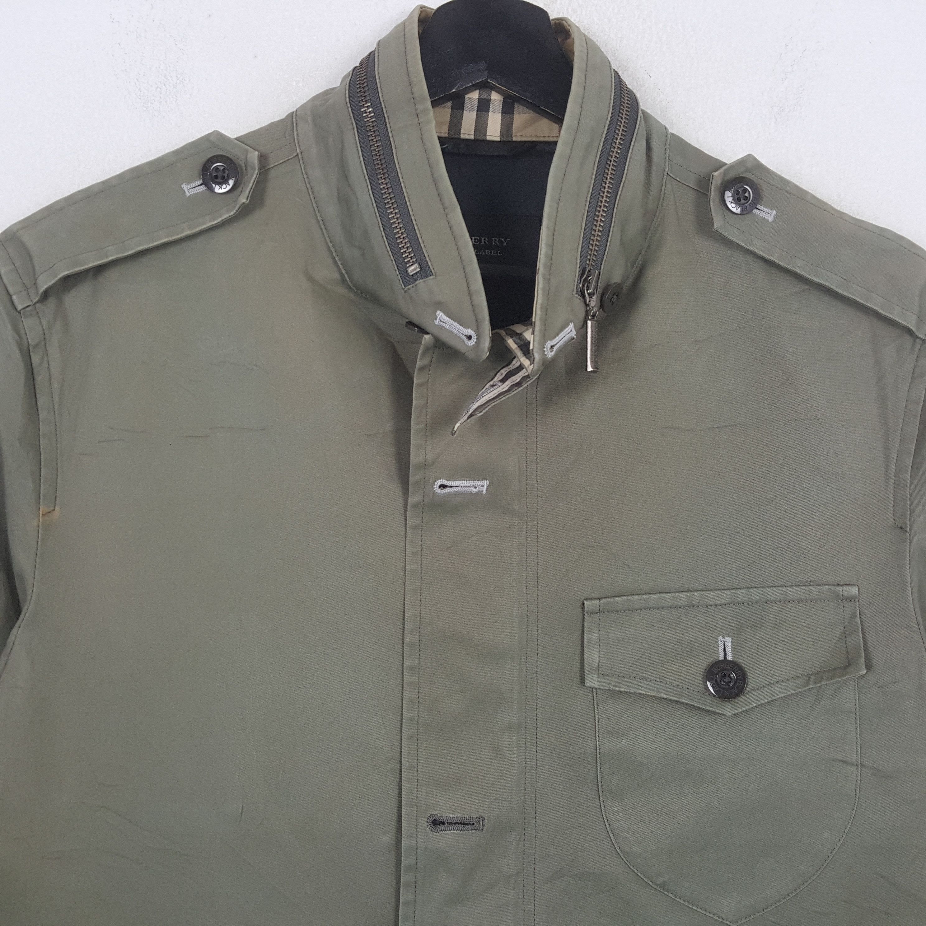 Burberry × Vintage BURBERRY LONDON Fashion Brand Custom Art Jacket C287N18 Size US S / EU 44-46 / 1 - 4 Thumbnail