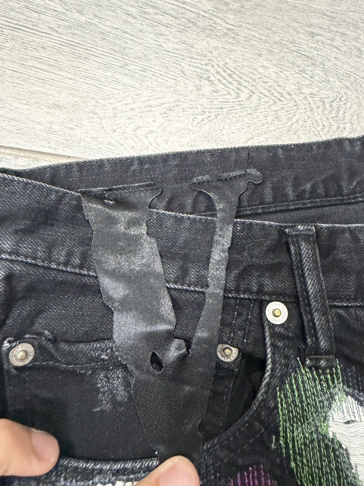 Vlone Vlone Runway Black Scab Jeans L Size US 32 / EU 48 - 5 Thumbnail