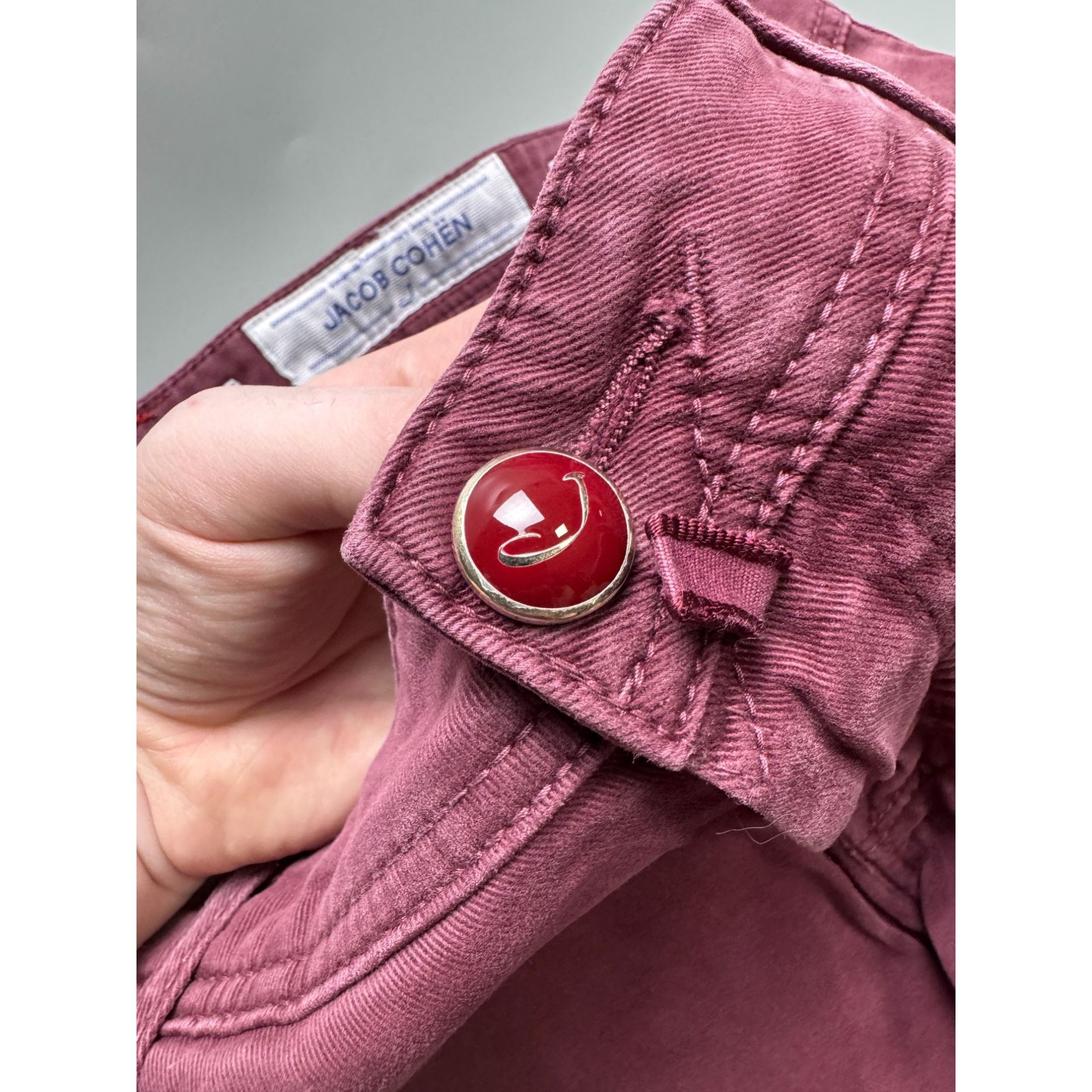 Jacob Cohen Jacob Cohen Red Denim Jeans Pants (Y1104) Size US 35 - 5 Thumbnail