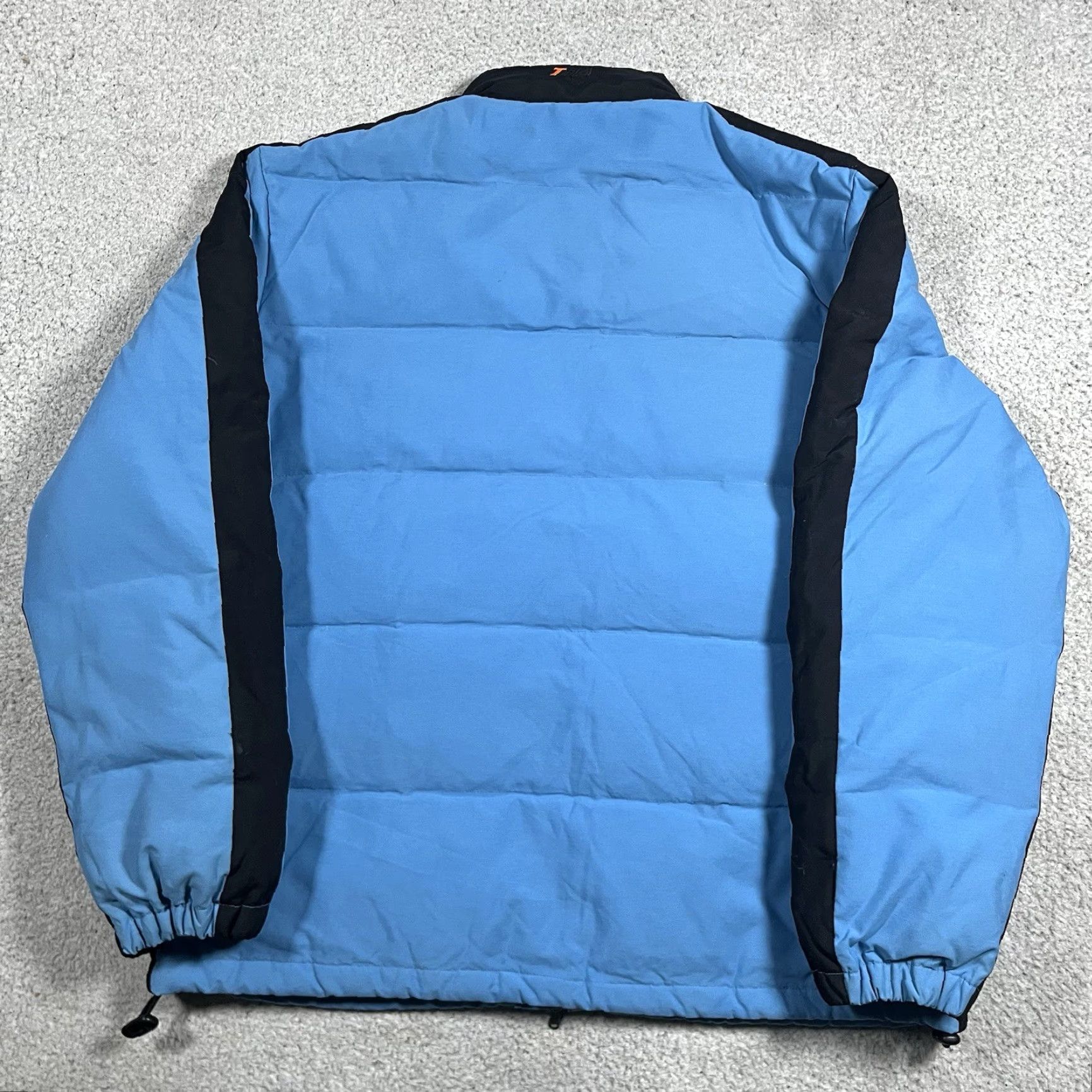 Tommy Hilfiger VINTAGE Tommy Hilfiger Jacket Mens L Blue 3M Stripe Puffer Coat 90s Goose Down Size US L / EU 52-54 / 3 - 6 Thumbnail