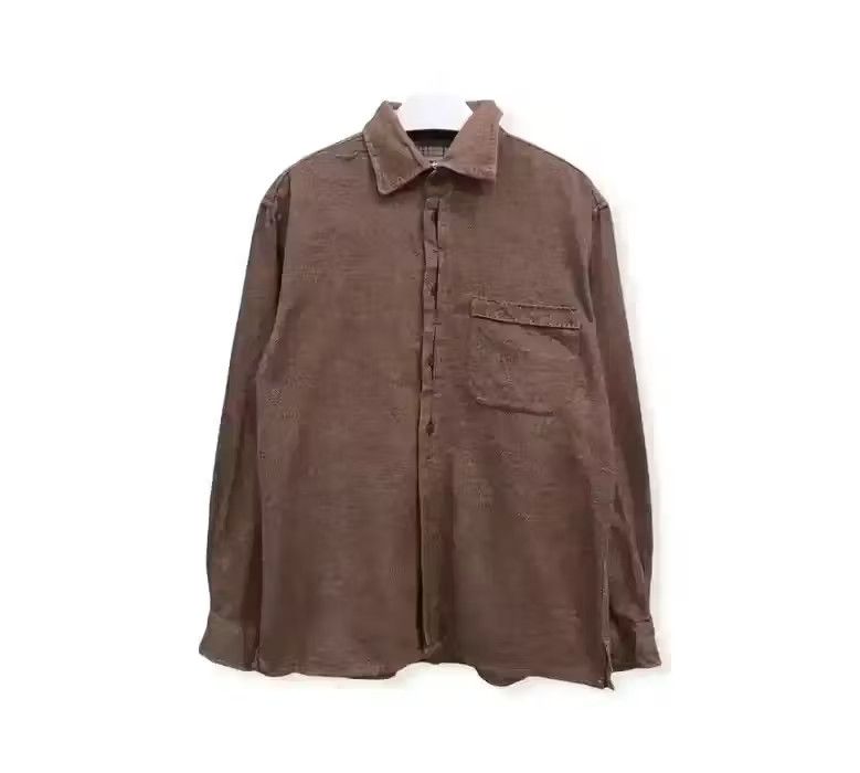 image of Plain Flannel Shirt, Men's (Size Medium)