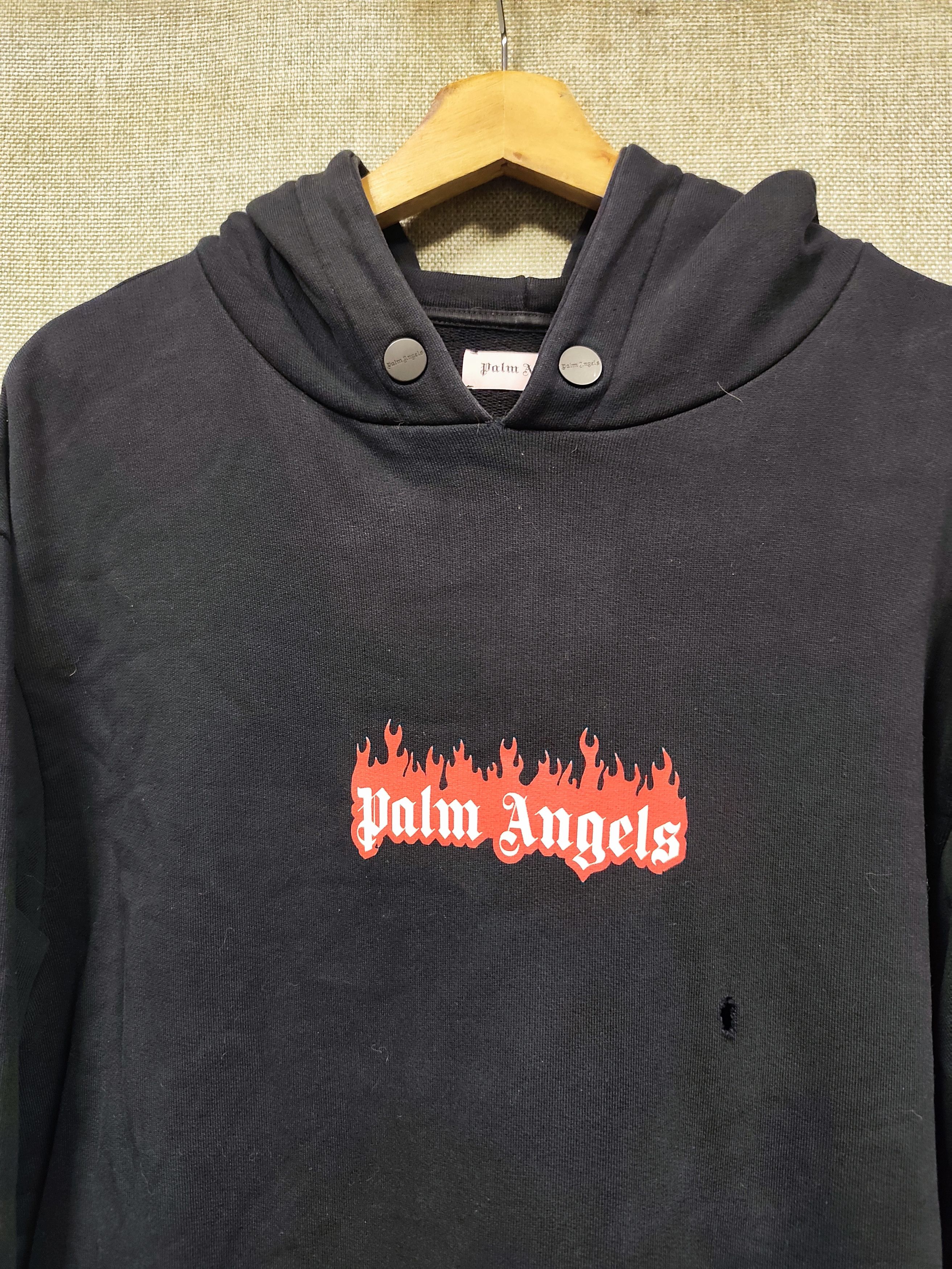 Palm Angels Palm Angels Dance of Death Skeleton Flame Logo Hoodie Size US M / EU 48-50 / 2 - 13 Thumbnail