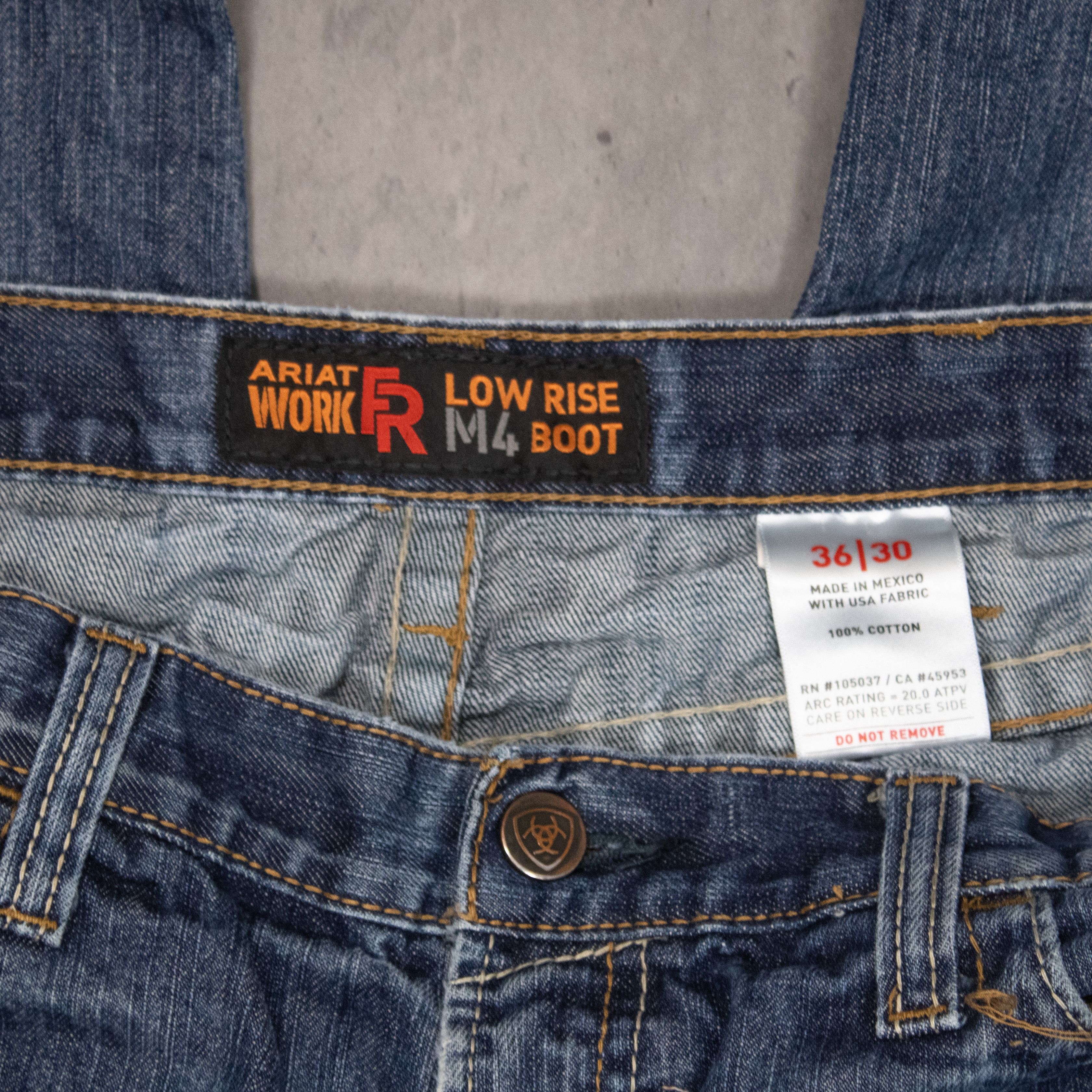 Carhartt Vintage Y2K Arti Works Thrashed Baggy Workwear Denim Jeans Size US 34 / EU 50 - 9 Thumbnail
