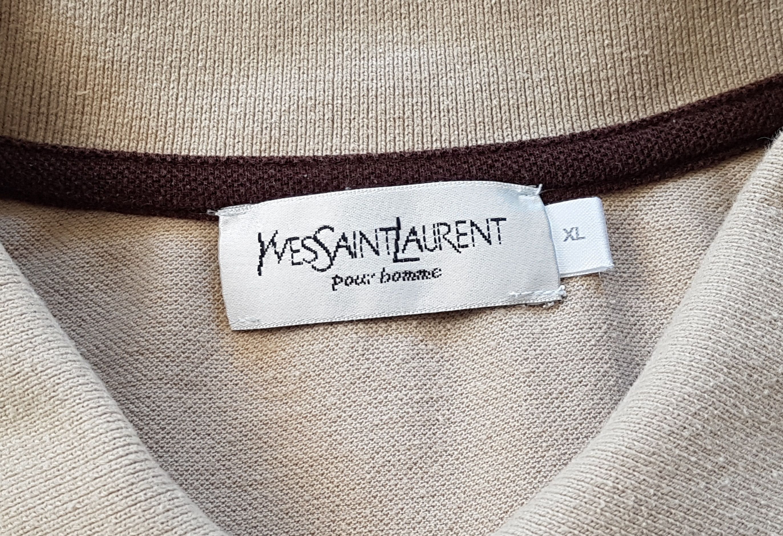 Yves Saint Laurent YSL Vintage Yves Saint Laurent Beige Polo Shirt sz XL Size US XL / EU 56 / 4 - 6 Thumbnail