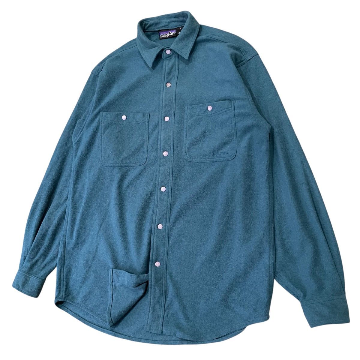 Patagonia Vintage Patagonia Snap-Front Fleece Shirt - Made in USA Size US S / EU 44-46 / 1 - 3 Thumbnail