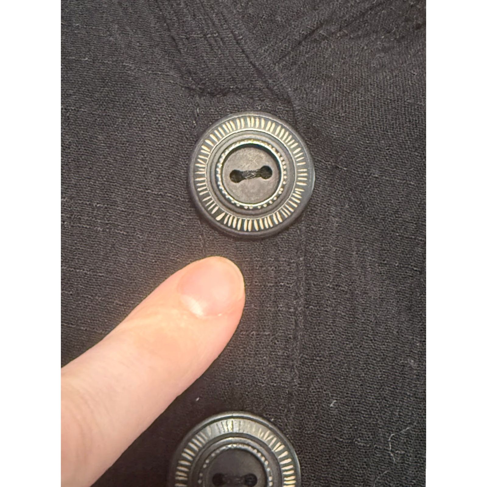 Vintage Christopher & Banks Shirt Women's Size M Black Long Sleeve V-neck Buttons Size M / US 6-8 / IT 42-44 - 6 Thumbnail