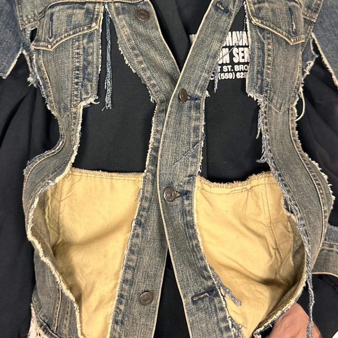 Gap ASTROBOI* GAP DECONSTRUCTED SAMURAI BLUE DENIM JACKET XL Size US XL / EU 56 / 4 - 7 Thumbnail