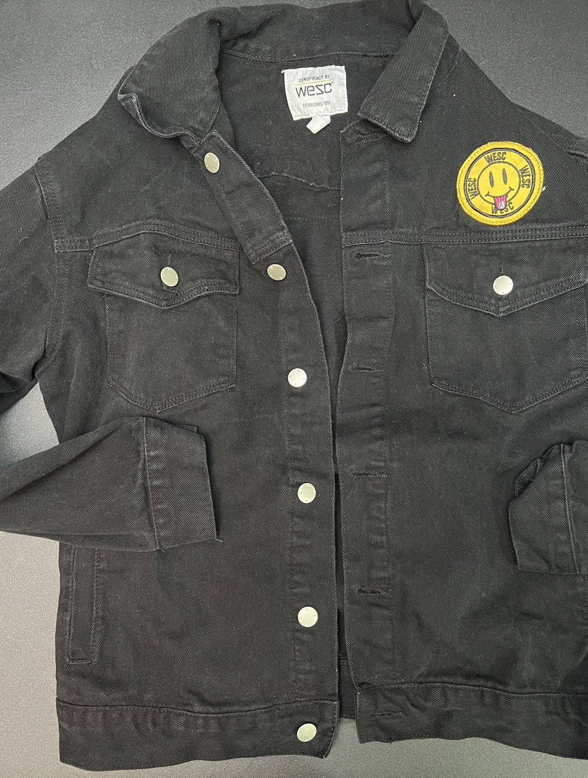 WeSC Wesc Black Denim Jacket Size L Size US L / EU 52-54 / 3 - 3 Thumbnail