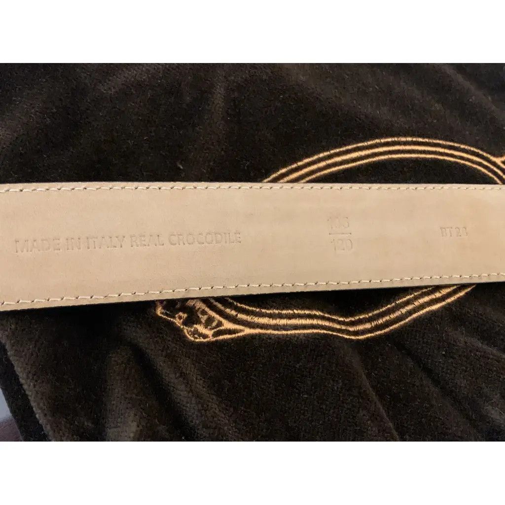 Tod's TOD'S CROCODILE ALLIGATOR BELT 105 Size 40 - 3 Thumbnail